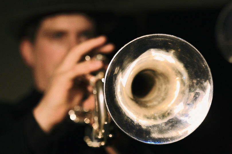 Jake and the trumpet - a regular staple in 19th century klezmer bands, brass instruments were brought home after Jewish musicians had worked in the Russian army