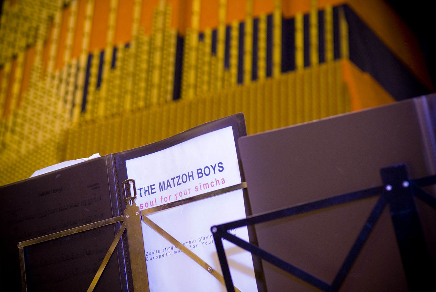 The Matzoh Boys' iconic music folders in St John's Wood Shul